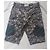 Short Cargo Moncler Imprimé Camouflage Vert Coton - vue 2
