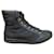Gucci p sneaker 38 Black Leather Cloth Nylon  ref.572845