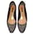 Louis Vuitton Flats Brown Leather Cloth  ref.572871