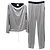 Terno Chanel Prata Logo Pant