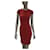 Chanel vermelho 2010 Vestido de malha XANGAI.36 Bordeaux Viscose  ref.573007