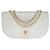 Timeless Very beautiful Chanel Classic half-moon flap bag handbag in white lambskin, horizontal stitching, garniture en métal doré Leather  ref.573034
