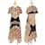 *Jean Paul Gaultier Print Power Net Cape Setup Costume Beige 40 Nylon  ref.573057