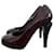 Chanel Heels Black Dark red Leather  ref.573122