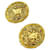 Lindos brincos Chanel vintage Gold hardware Metal  ref.573181