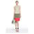 Vestido com bainha DVF Diane von Furstenberg Sharby Colorblock Cinza Coral Viscose  ref.573259