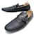 NEW LOUIS VUITTON SHOES HOCKENHEIM MOCCASIN 12 46 LEATHER PYTHON SHOES Black Exotic leather  ref.574185