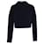 Autre Marque Dion Lee Mock Neck Rib Knit Sweater in Navy Blue Viscose Cellulose fibre  ref.574221