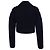 Autre Marque Dion Lee Rippstrickpullover mit Stehkragen aus marineblauer Viskose - Ansicht 3