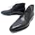 JOHN LOBB ZAPATOS BOTAS CHUKKA ROMEY 9mi 43 botas de cuero negro  ref.574231
