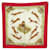 Hermès SCIARPA HERMES KENYA ROBERT DALLET IN SETA QUADRATA NERA 90 SCIARPA IN SETA NERA Rosso  ref.574485