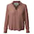 Ba&sh Ruffled V-neck Long Sleeve Shirt in Rose Pink Viscose Cellulose fibre  ref.574555