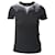 Camiseta Maje Tatillon embelezada em algodão preto  ref.574832