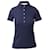 Tory Burch Rüschen-Poloshirt aus marineblauem Modal Zellulosefaser  ref.575039