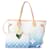 Louis Vuitton Monograma azul à beira da piscina Neverfull MM com bolsa Couro  ref.575273