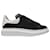 Alexander Mcqueen Sneakers Oversize in Pelle Nera e Tacco bianco Nero Vitello simile a un vitello  ref.575388