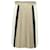 Victoria Beckham Pleated Colorblock Skirt in Multicolor Leather Multiple colors  ref.575422