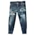 Dsquared2 Hockney Boyfriend-Jeans aus blauer Baumwolle  ref.575434