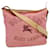 Burberry Umhängetasche Pink Leinwand  ref.575598