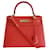 Hermès Hermes Kelly bag 28 Orange Leather  ref.576437