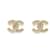 Chanel CC Dourado M 2 linhas Metal  ref.576465