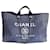 Chanel Deauville XL Denim Tote Bag Light blue Leather Cotton  ref.576636
