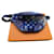 Louis Vuitton pañuelo monocromático azul Cuero  ref.576761