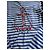 Jean Paul Gaultier Top de rayas, taille 38. Azul - vista 3