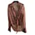 Salvatore Ferragamo Top túnica de georgette de seda estampada Multicolor  ref.576895
