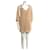 Diane Von Furstenberg DvF Fleurette champagne coloured silk chifon dress Beige  ref.576994