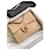 Timeless Bolso Chanel Mini Cuadrado Beige Cuero  ref.577012