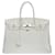 Bolsa Hermès Birkin esplêndida 35 cm branco togo couro, guarnição de metal prata paládio  ref.577018