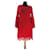 Bcbg Max Azria Kleider Rot Polyester Nylon  ref.577045