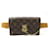 NEW LOUIS VUITTON BELT BAG S LOCK BELT PM M44667 CANVAS MONOGRAM BAG POUCH Brown Leather  ref.577533