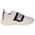 Moschino Sneakers zum Hineinschlüpfen aus Leder mit Logo Weiß  ref.577572