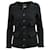 Chanel Braid Classic Jacket in Navy Blue Tweed Wool  ref.577662