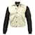 Dsquared2 Kurze Jacke mit kontrastierenden Ärmeln aus beigem Polyester  ref.577789