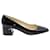Jimmy Choo 45 Dianne Square-Toe Pumps in Black Patent Leather  ref.577800