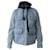 Moncler Jacke aus Resinite mit Knopfleiste aus blauem Baumwoll-Denim Baumwolle  ref.577801