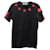 Givenchy Besticktes T-Shirt mit roten Sternen aus schwarzer Baumwolle  ref.577843