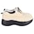 Céline Celine Delivery Shearling Platform Sneakers in Cream Wool  White  ref.577920