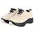 Céline Sneakers Celine Delivery in Shearling Platform in Lana Panna Bianco Crudo - vista 3