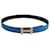 Hermès Cintura reversibile con fibbia Hermes H in pelle blu/nera  ref.577950