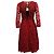 Dolce & Gabbana Dolce and Gabbana Spitzen-Midikleid aus rotem Viskose - Ansicht 3