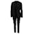 Dolce & Gabbana Maßgeschneiderter dreiteiliger Anzug aus schwarzer Wolle  ref.577973