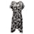Jason Wu Ruched Floral Dress in Black Silk  ref.578026
