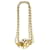 Salvatore Ferragamo Three-Strand Pearl Necklace in Gold Metal Golden  ref.578076