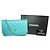 Wallet On Chain Chanel Portafoglio blu acqua con catena con "CC" argento - vista 11