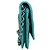 Wallet On Chain Chanel Portafoglio blu acqua con catena con "CC" argento - vista 4