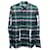Autre Marque Craig Green Tape Appliqué Plaid Button Front Shirt in Multicolor Cotton   ref.578222